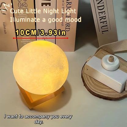 Children's Day Hand-painted Moon Light DIY Painted Materials Package Kindergarten Parent-child Activities Planet Night Light